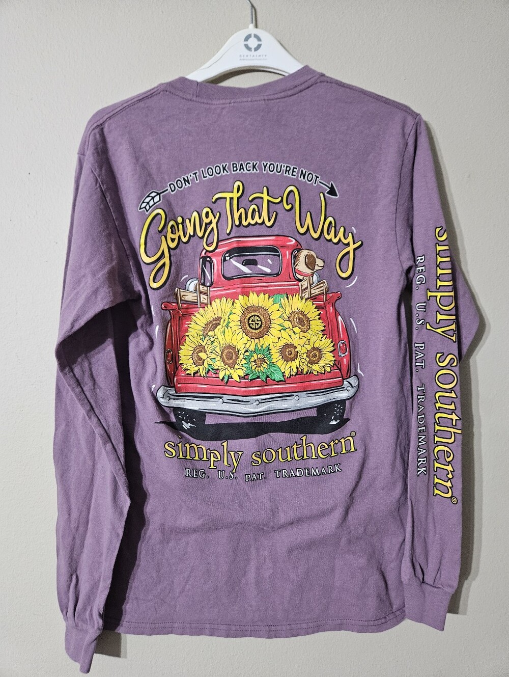 Simply Southern Sunflower Long Sleeve Tshirt Small